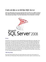 Tài liệu Cách cài đặt cơ sở dữ liệu SQL Server doc