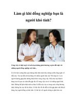 Tài liệu Làm gì khi đồng nghiệp bạn là người khó tính? ppt