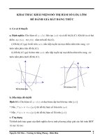SỬ DỤNG ĐẠO HÀM - KHAI THÁC ĐỒ THỊ HÀM SỐ ĐỂ CHỨNG MINH BẤT ĐẲNG THỨC