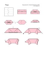 Tài liệu Nghệ thuật xếp hình Nhật Bản: Origami - Piggy doc