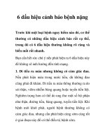 Tài liệu 6 dấu hiệu cảnh báo bệnh nặng pptx