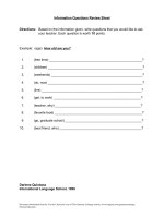 Tài liệu Information Questions Review Sheet pdf