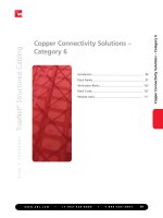 Tài liệu Copper Connectivity Solutions – Category 6 ppt
