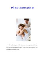 Tài liệu Đối mặt với chứng bất lực doc