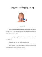 Tài liệu Ung thư tuyến giáp trạng pptx