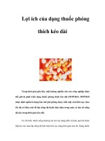 Tài liệu Lợi ích của dạng thuốc phóng thích kéo dài docx