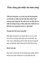 Tài liệu Thức uống giải nhiệt cho mùa nóng doc