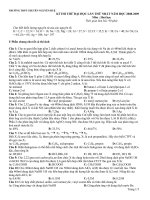 Tài liệu Thi thử Đại học-2010 trường THPT CHUYÊN NGUYỄN HUỆ môn hóa pdf