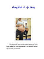 Tài liệu Mang thai và vận động pptx