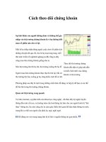 Tài liệu Cách theo dõi chứng khoán docx