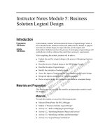 Tài liệu Instructor Notes Module 5: Business - Solution Logical Design pptx