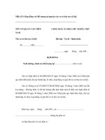 Tài liệu Mẫu Hợp đồng với đối tượng tự nguyện vào cơ sở bảo trợ xã hội doc