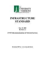 Tài liệu Cabling Standard - (Private) - Uni of Vermont - Infrastructure Standard - Telecommunications & Ne doc