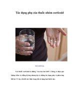 Tài liệu Tác dụng phụ của thuốc nhóm corticoid ppt