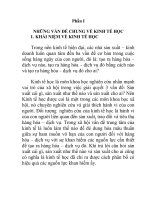 Tài liệu Chương 1: Những vấn đề chung về Kinh tế học pptx