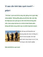 Tài liệu Vì sao cần tình báo cạnh tranh? – phần1 doc
