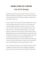 Tài liệu LUYỆN ĐỌC TIẾNG ANH QUA TÁC PHẨM VĂN HỌC-SHORT STORY BY O’HENRY Seats Of The Haughty ppt