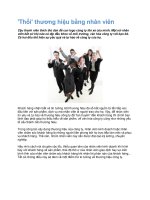 Tài liệu ''''Thổi'''' thương hiệu bằng nhân viên docx