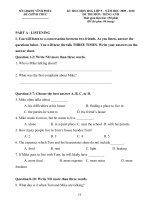 Tài liệu SỞ GD&ĐT VĨNH PHÚC ĐỀ CHÍNH THỨC - LỚP 9 doc