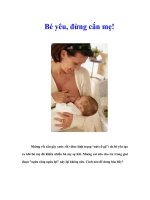 Tài liệu Bé yêu, đừng cắn mẹ! docx