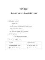 Tài liệu TIN HỌC - Trò chơi blocks – dots doc