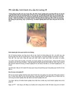 Tài liệu PR: bắt đầu hình thành nhu cầu thị trường IR docx