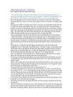 Tài liệu “Hâm Nóng Toàn Cầu” và Sức Khỏe pptx