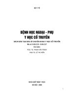 BỆNH HỌC NGOẠI - PHỤ Y HỌC CỔ TRUYỂN