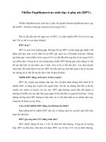 Tài liệu Nhiễm Papillomavirus sinh dục ở phụ nữ (HPV) pptx