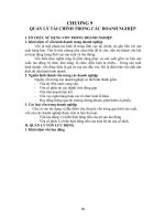 Tài liệu CHƯƠNG 9 QUẢN LÝ TÀI CHÍNH TRONG CÁC DOANH NGHIỆP docx