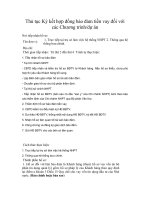 Tài liệu Thủ tục Ký kết hợp đồng bảo đảm tiền vay đối với các Chương trình pdf