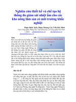 Tài liệu Nghiên cứu thiết kế và chế tạo hệ thống đo giám sát nhiệt ẩm cho các kho docx