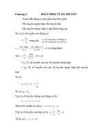 Tài liệu Chương 2: PHÂN PHỐI TỶ SỐ TRUYỀN pdf