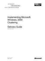 Tài liệu Implementing Microsoft® Windows® 2000 Clustering Delivery Guide pdf