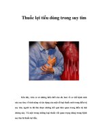 Tài liệu Thuốc lợi tiểu dùng trong suy tim doc