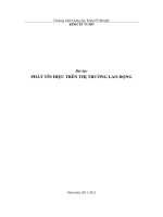 Bài đọc: Phát tín hiệu trên thị trường lao động 