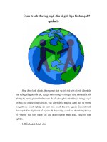 Tài liệu Cạnh tranh thương mại: đâu là giới hạn lành mạnh? (phần 1) doc