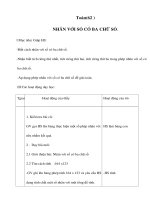 Tài liệu Toán(62 ) - NHÂN VỚI SỐ CÓ BA CHỮ SỐ doc