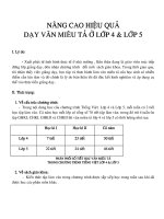 Tài liệu Nâng cao hiệu quả dạy văn miêu tả ở lớp 4 & 5 docx