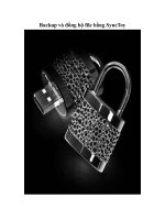 Tài liệu Backup và đồng bộ file bằng SyncToy doc