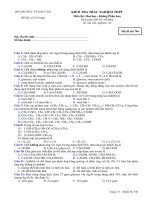 Tài liệu Bộ đề thi thử trắc nghiệm hóa không phân ban đề 3 pptx