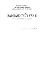 Tài liệu Kho nước và điều tiết dòng chảy_Chương 5 ppt