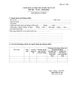 Tài liệu Mẫu bản khai cá nhân doc