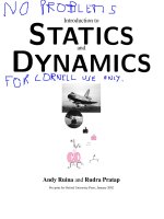 Tài liệu Introduction To Statics And Dynamics P1 ppt