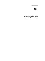Tài liệu Summary of PL / SQL pdf