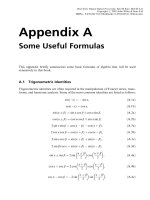 Tài liệu Real-Time Digital Signal Processing - Appendix A: Some Useful Formulas doc