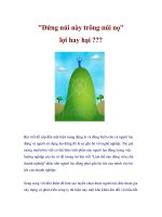 Tài liệu ''''''''Đứng núi này trông núi nọ'''''''' lợi hay hại ??? pdf