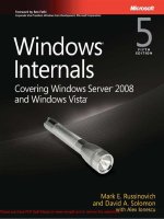 Tài liệu Windows Internals covering windows server 2008 and windows vista- P1 doc