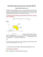 Tài liệu Tích phân hai lớp trong tọa độ cực docx