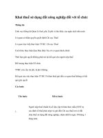 Tài liệu Khai thuế sử dụng đất nông nghiệp đối với tổ chức ppt